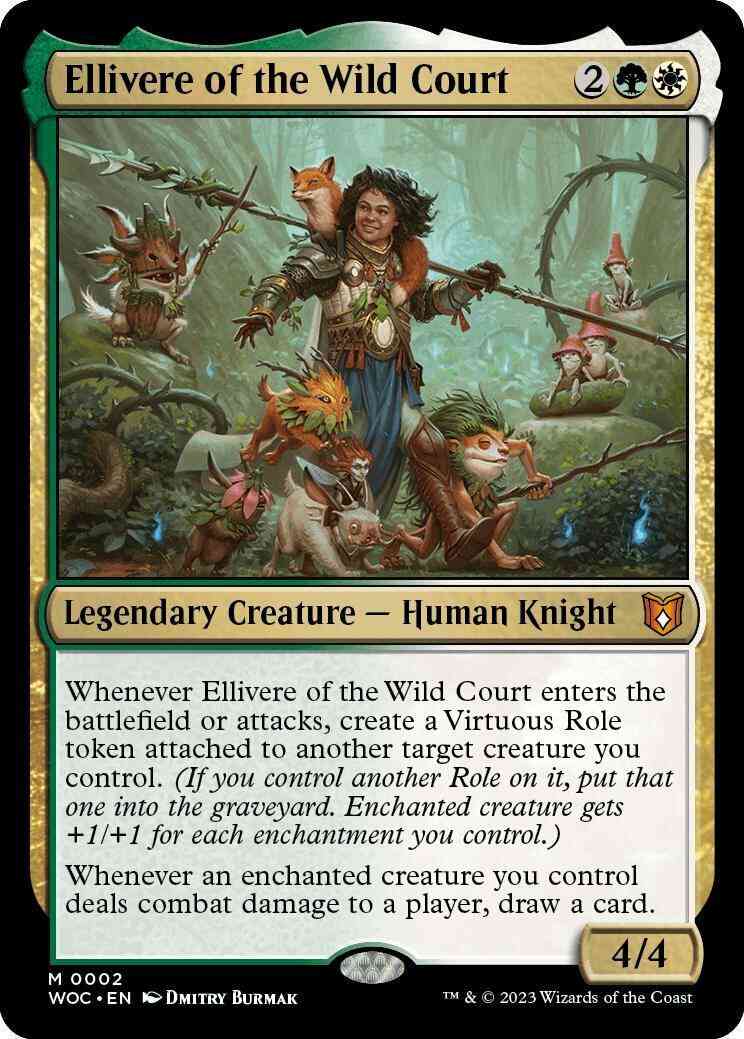 Ellivere of the Wild Court [2] [Wilds of Eldraine: Commander] [Non-Foil]