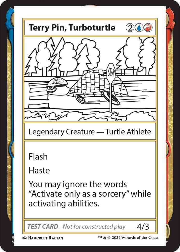 Terry Pin, Turboturtle [364] [Playtest Card] [Mystery Booster 2] [Non-Foil]