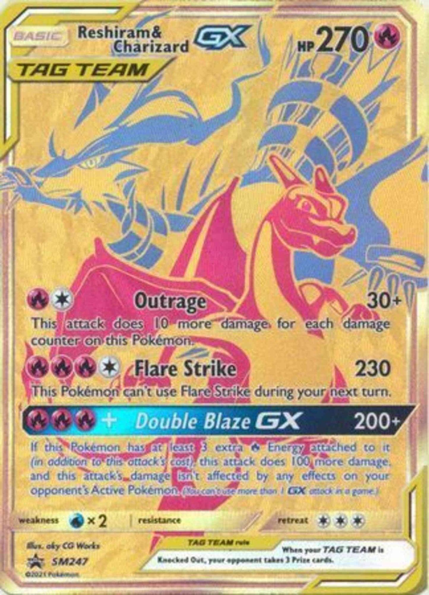 Reshiram & Charizard GX - SM247