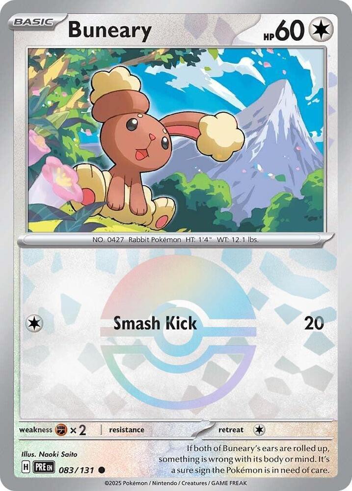 Buneary - Poké Ball Pattern - 083/131 - Common [sv085-083] [Reverse Holo]