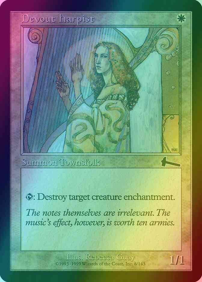 Devout Harpist [6] [Urza's Legacy] [Foil]