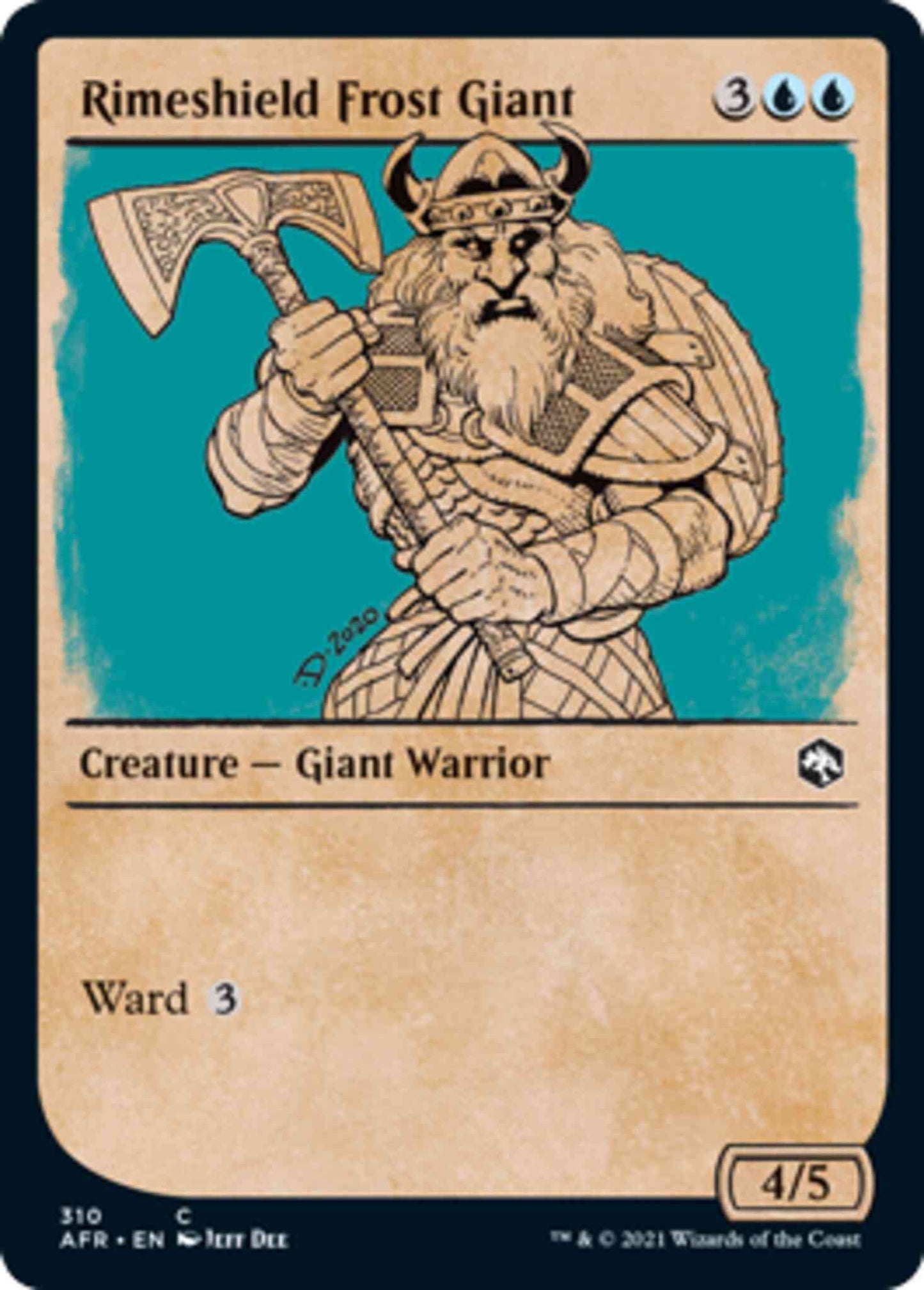 Rimeshield Frost Giant [310] [Rulebook Showcase] [Adventures in the Forgotten Realms] [Non-Foil]