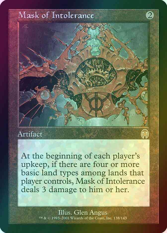 Mask of Intolerance [138] [Apocalypse] [Foil]