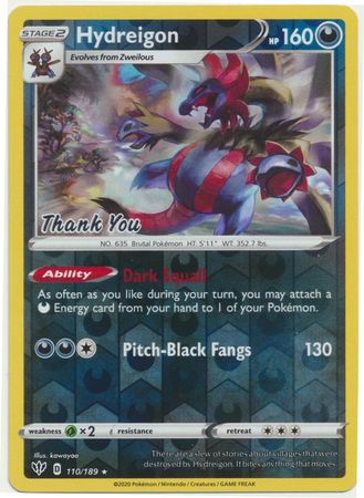 Hydreigon - 110/189 - Promo [swsh3msp-110] [Reverse Holo]