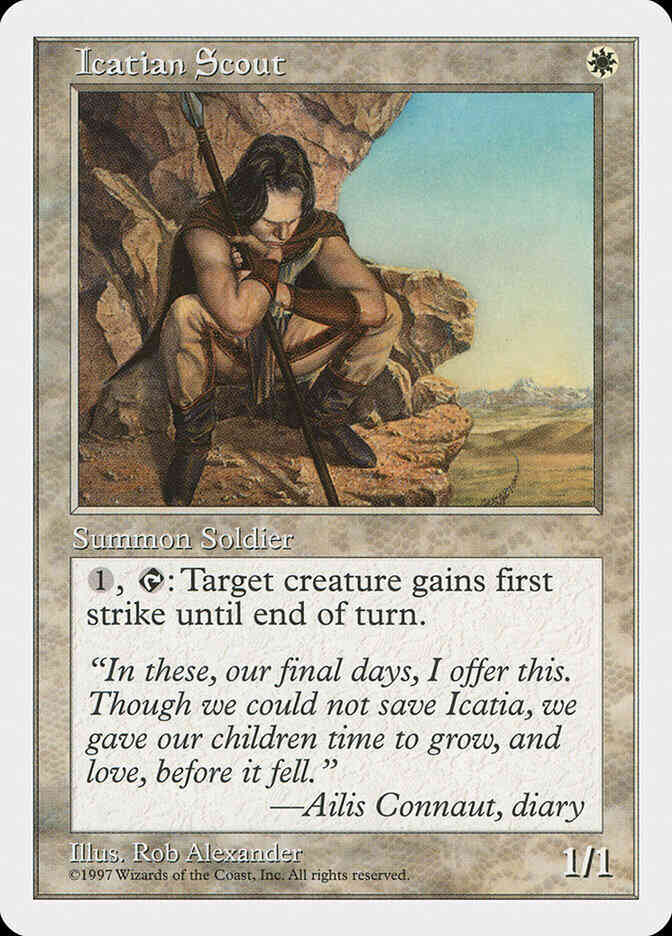 Icatian Scout [37] [Fifth Edition] [Non-Foil]