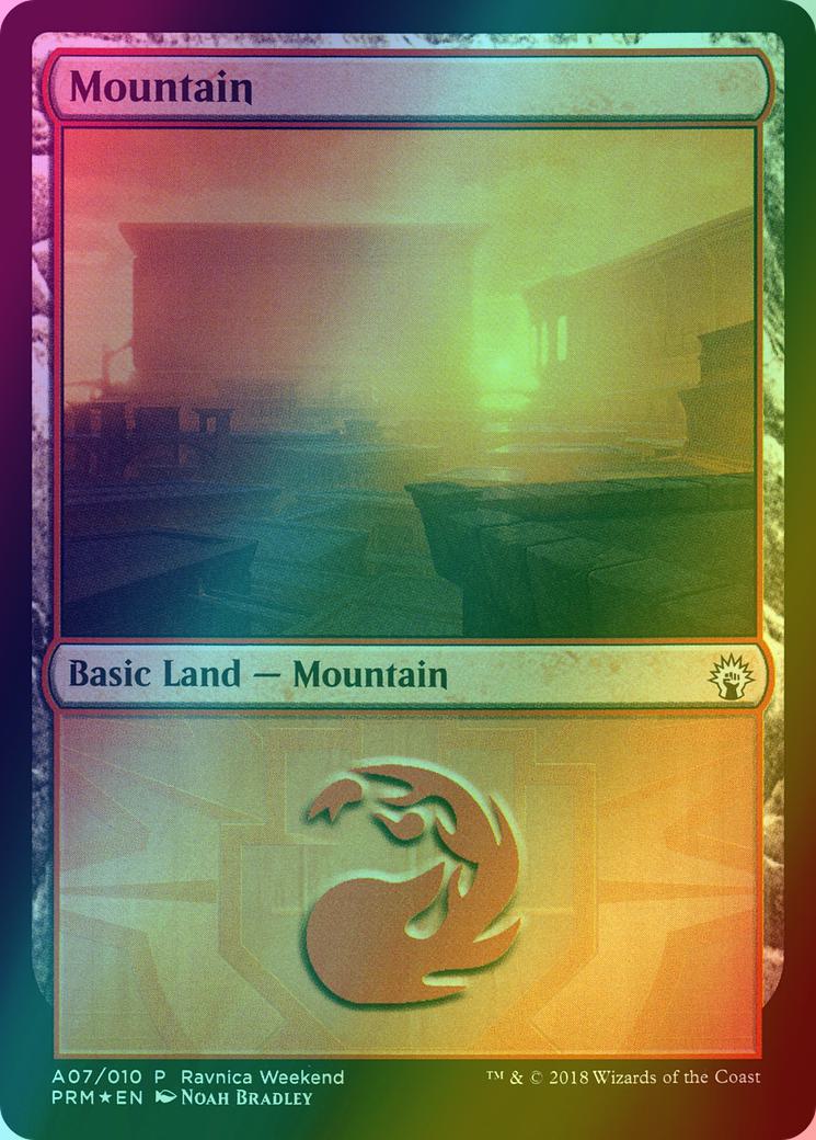 Mountain [2018] [A07] [Boros] [GRN Ravnica Weekend] [Foil]