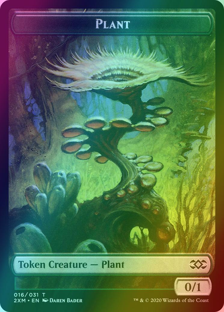 Eldrazi Spawn Token (01) // Plant Token (16) [Double Masters Tokens] [Foil]