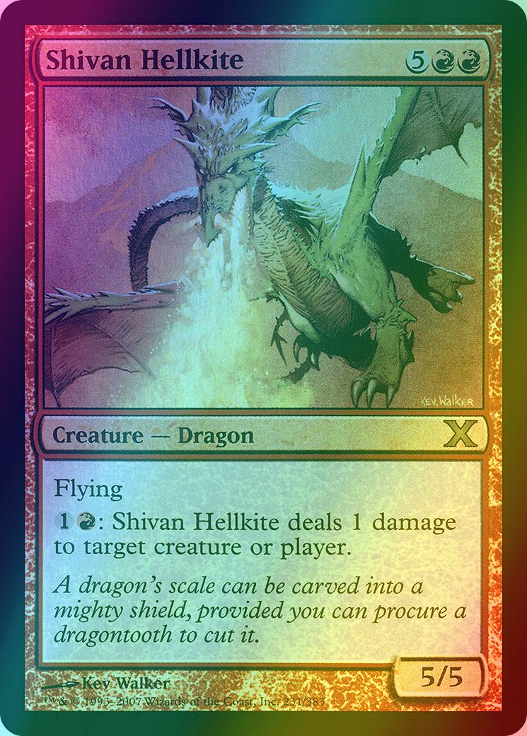 Shivan Hellkite [231] [Tenth Edition] [Foil]