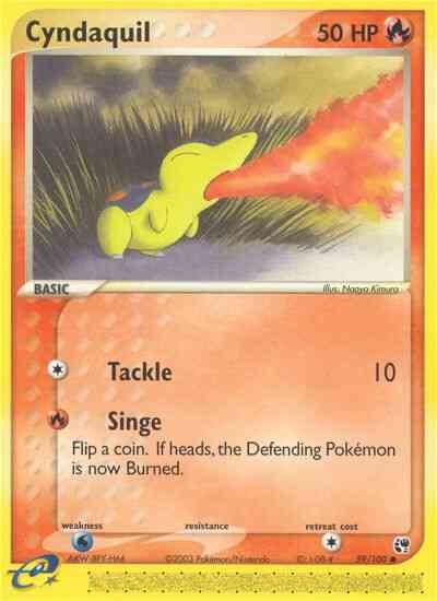 Cyndaquil - 59/100 - Common [ex2-59] [Non-Holo]