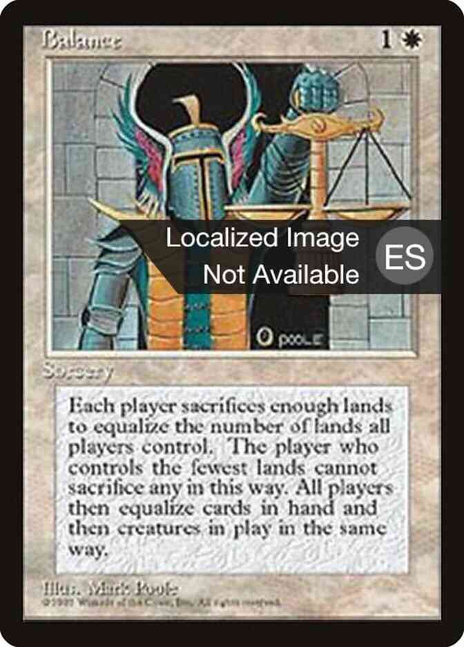 Balance - Spanish [6] [Fourth Edition Black Border: Spanish] [Non-Foil]