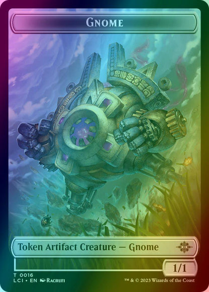 Dinosaur Token (09) // Gnome Token (16) [The Lost Caverns of Ixalan: Tokens] [Foil]