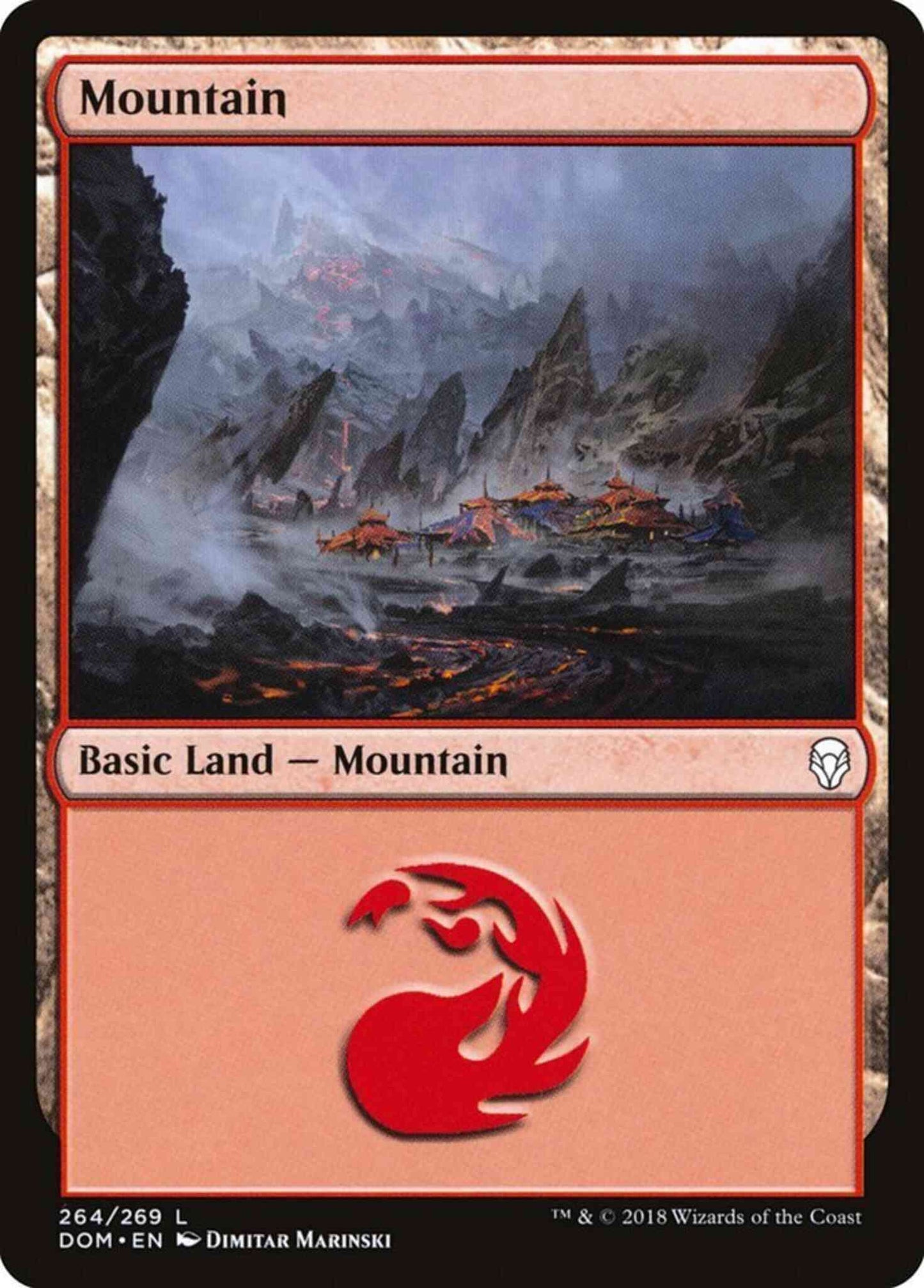 Mountain [264] [Dominaria] [Non-Foil]