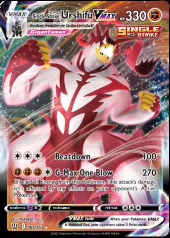 Single Strike Urshifu VMAX - 086/163 - Rare Holo VMAX [swsh5-086] [Ultra]