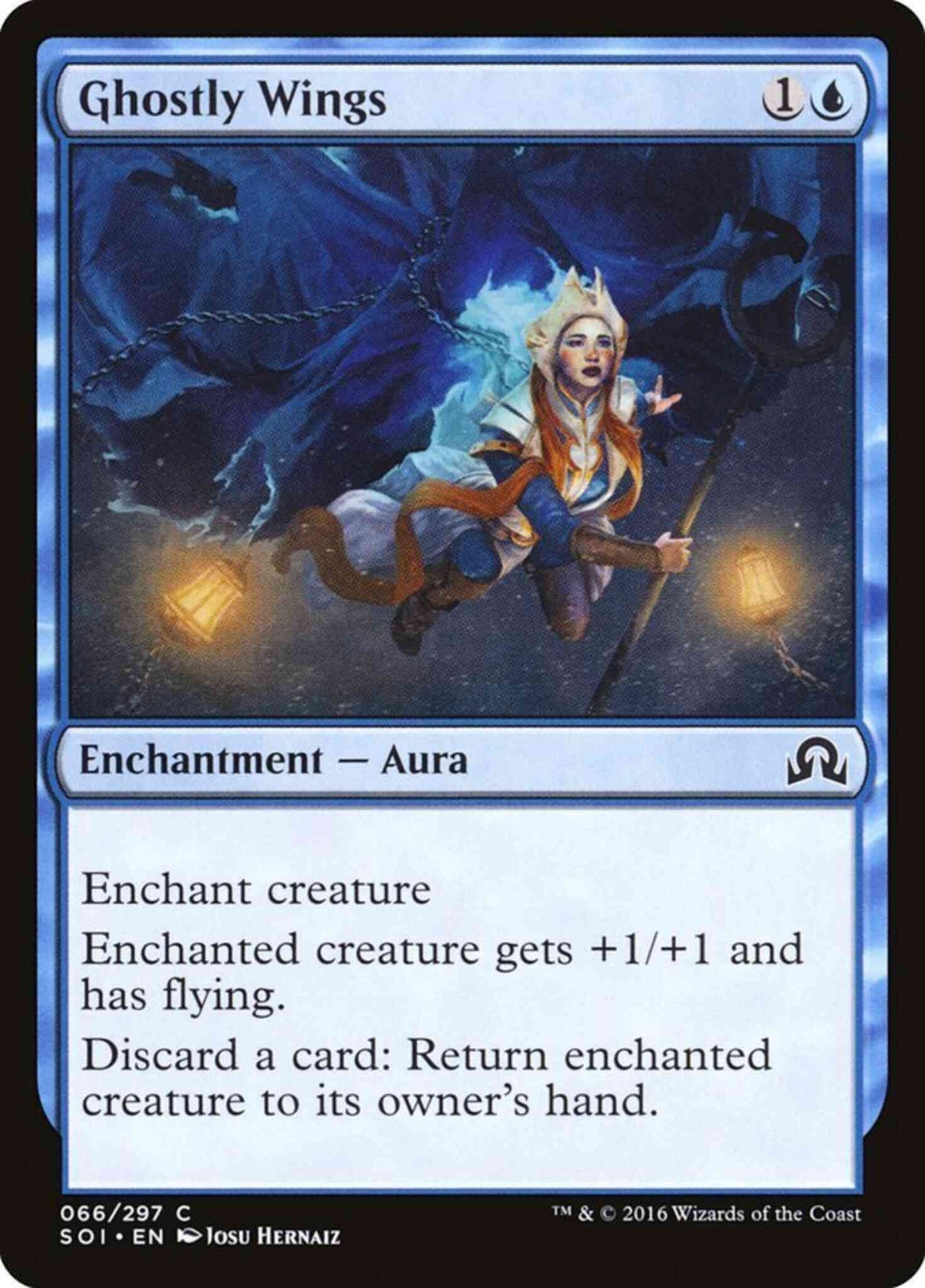 Ghostly Wings [66] [Shadows over Innistrad] [Non-Foil]