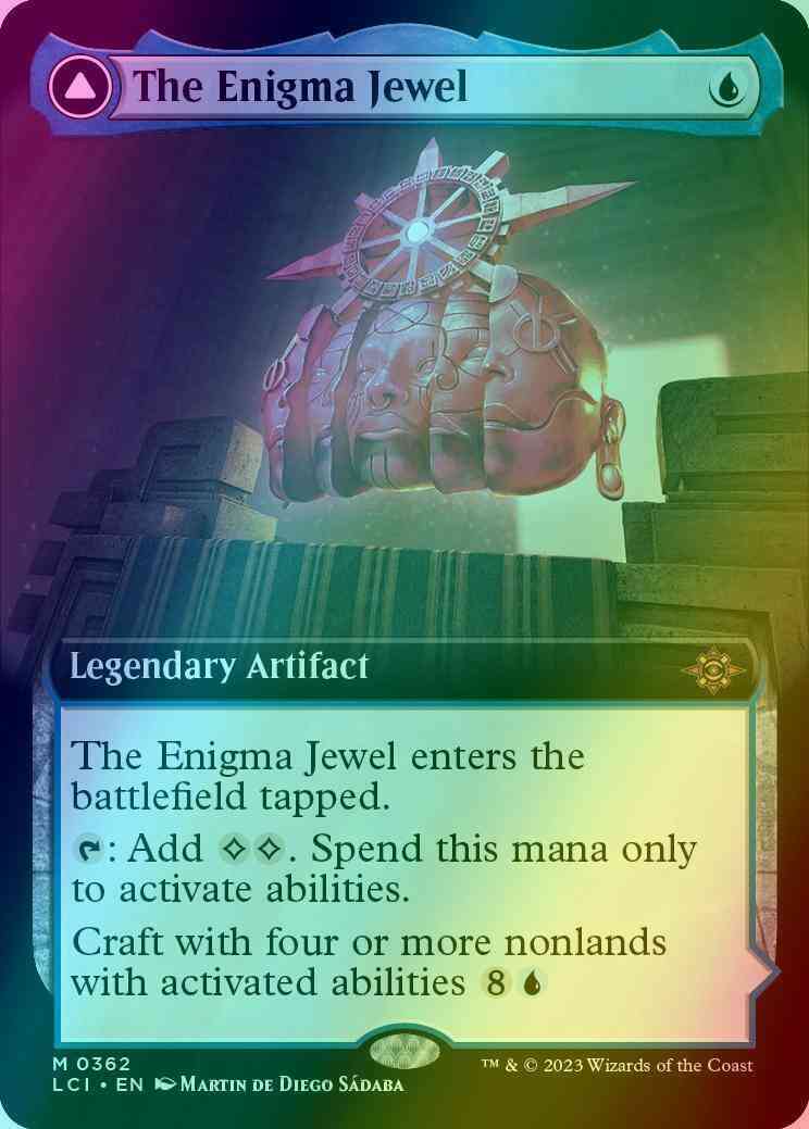 The Enigma Jewel // Locus of Enlightenment [362] [Extended Art] [The Lost Caverns of Ixalan] [Foil]