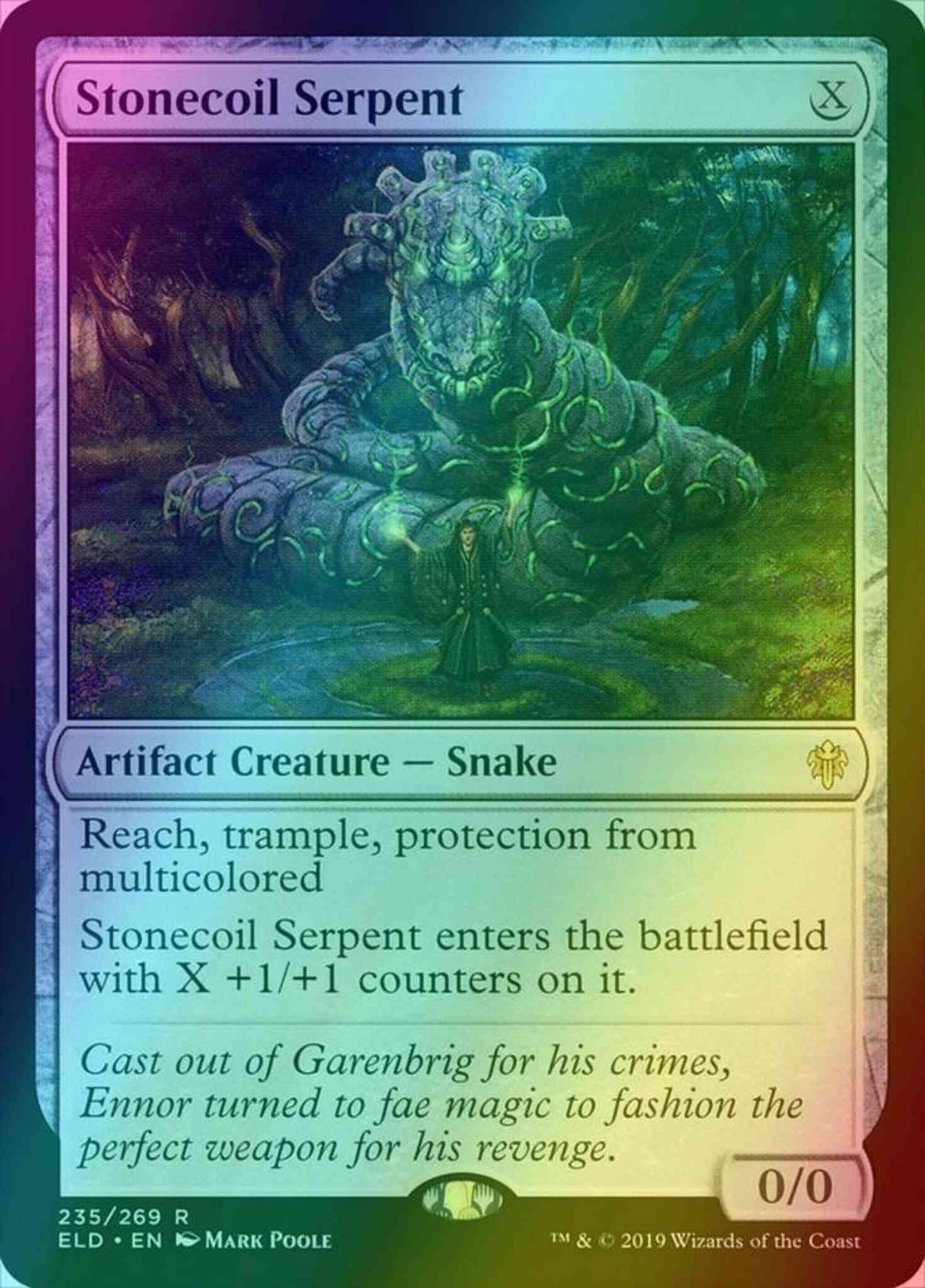 Stonecoil Serpent [235] [Throne of Eldraine] [Foil]