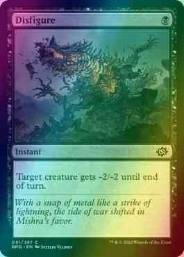 Disfigure [91] [The Brothers' War] [Foil]