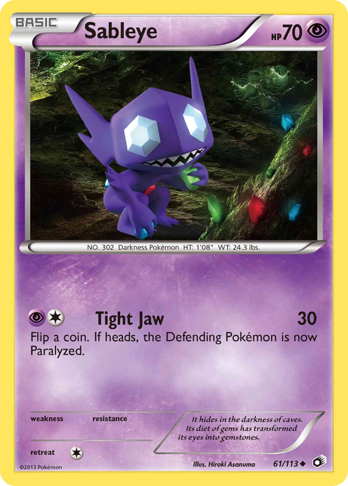 Sableye - 61/113 - Uncommon [bw11-61] [Non-Holo]