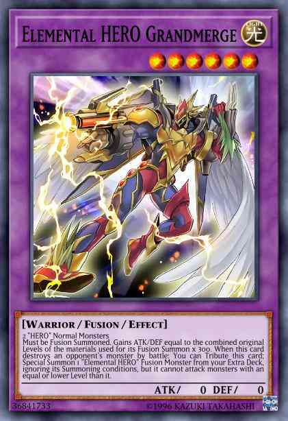 Elemental HERO Grandmerge - DUPO-EN004 - Ultra Rare - 1st Edition