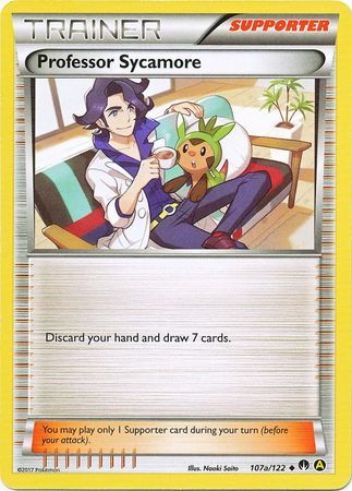 Professor Sycamore - 107a/122 - Alternate Art Non-Holo Promo [Non-Holo]