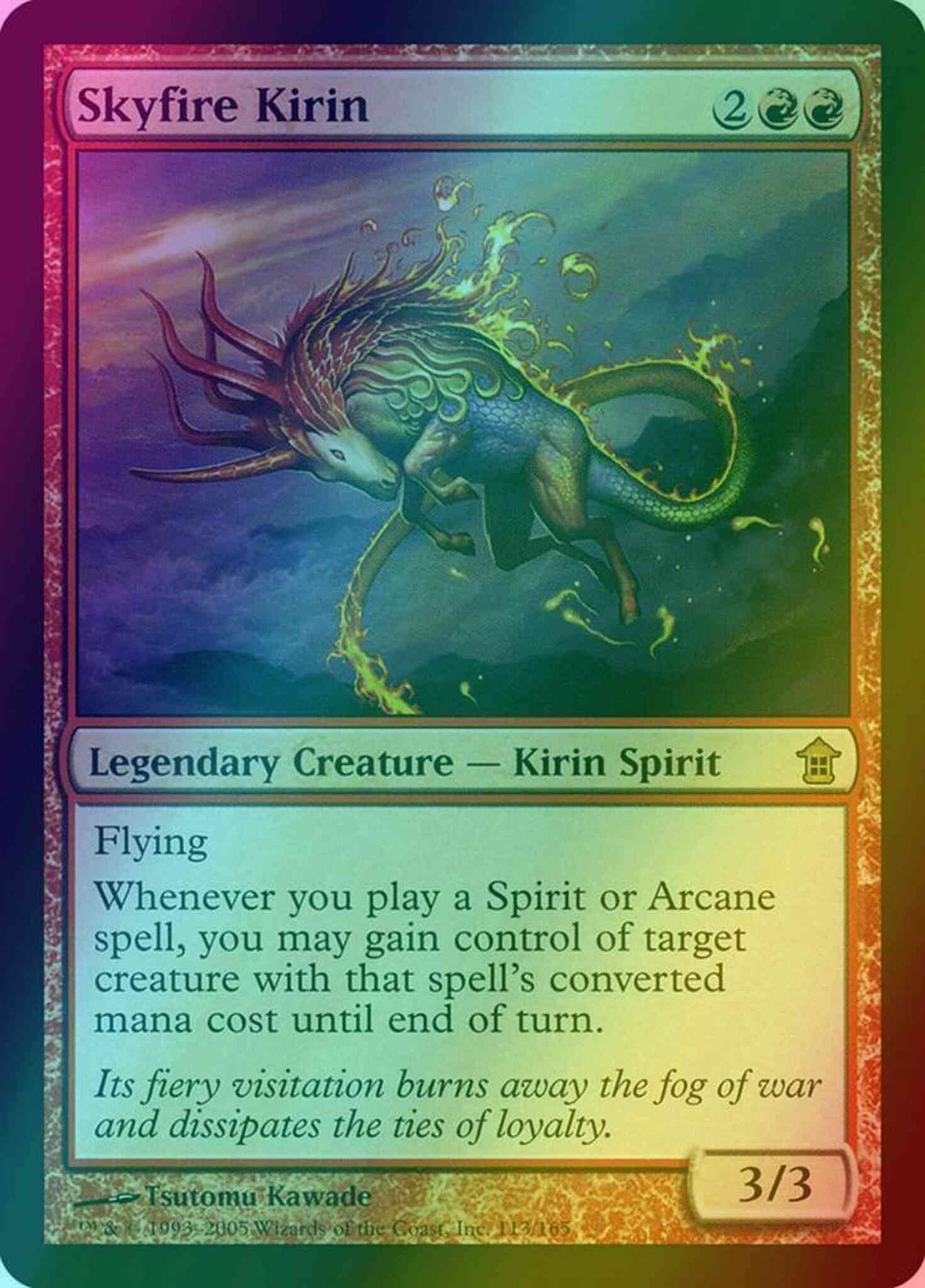 Skyfire Kirin [113] [Saviors of Kamigawa] [Foil]