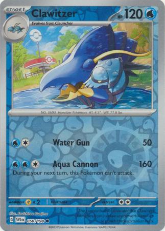 Clawitzer - 050/198 - Common [sv01-050] [Reverse Holo]
