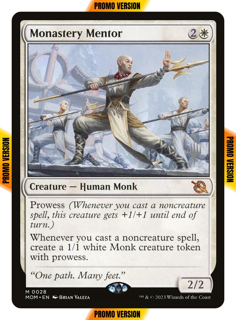Monastery Mentor [28p] [Promo Pack] [March of the Machine: Promos] [Non-Foil]