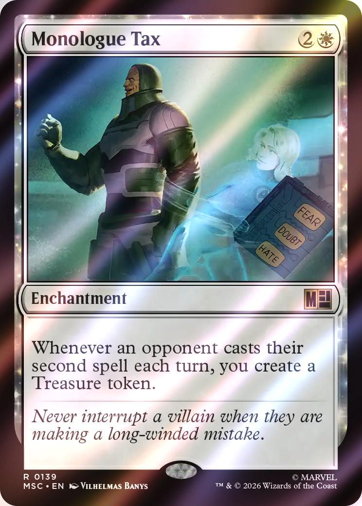 Monologue Tax [139] [Marvel Super Heroes: Commander] [Surge Foil]