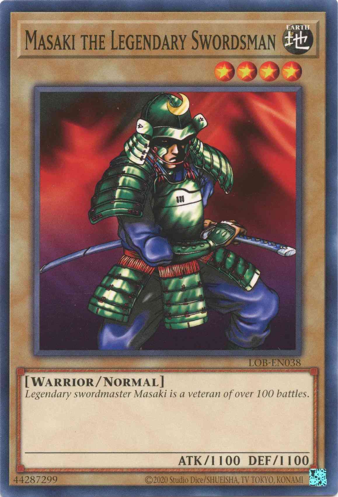 Masaki the Legendary Swordsman - 25th Anniversary - LOB-EN038 - Common - Unlimited