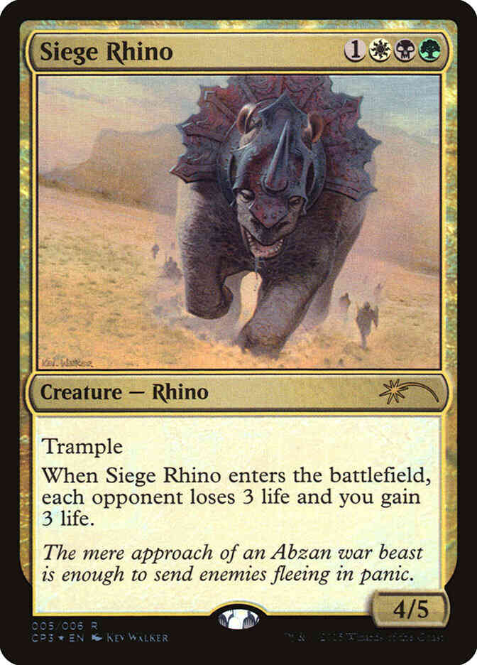 Siege Rhino [5] [Magic Origins Clash Pack] [Foil]