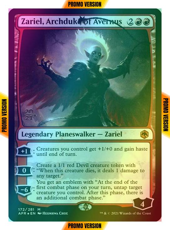 Zariel, Archduke of Avernus [Prerelease] [172s] [Adventures in the Forgotten Realms Promos] [Foil]