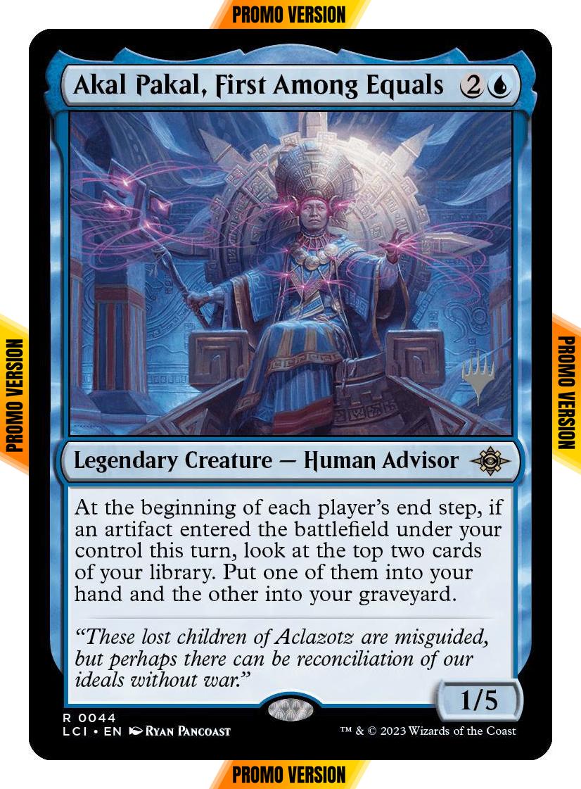 Akal Pakal, First Among Equals [44p] [Promo Pack] [The Lost Caverns of Ixalan: Promos] [Non-Foil]