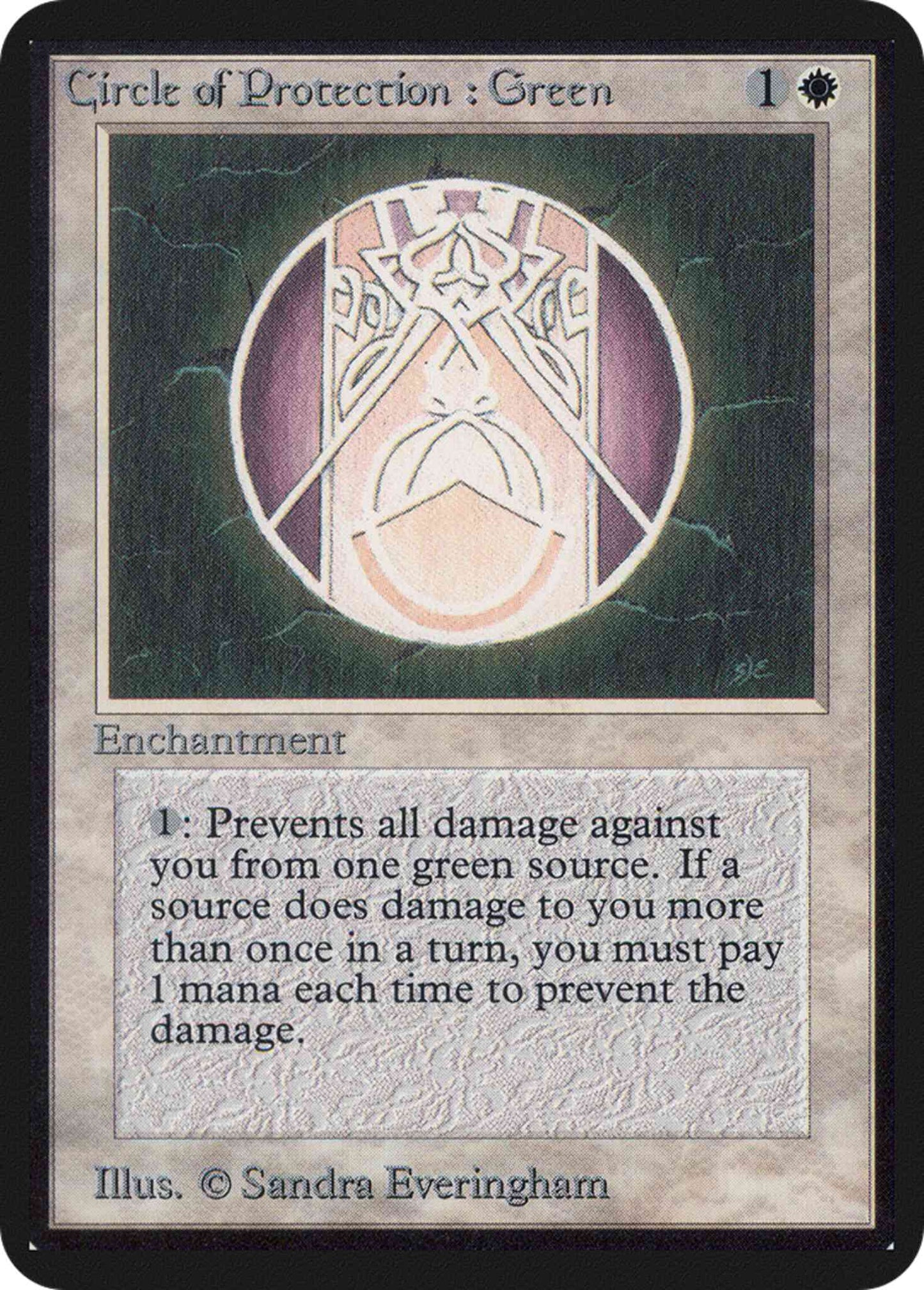 Circle of Protection: Green [11] [Limited Edition Alpha] [Non-Foil]