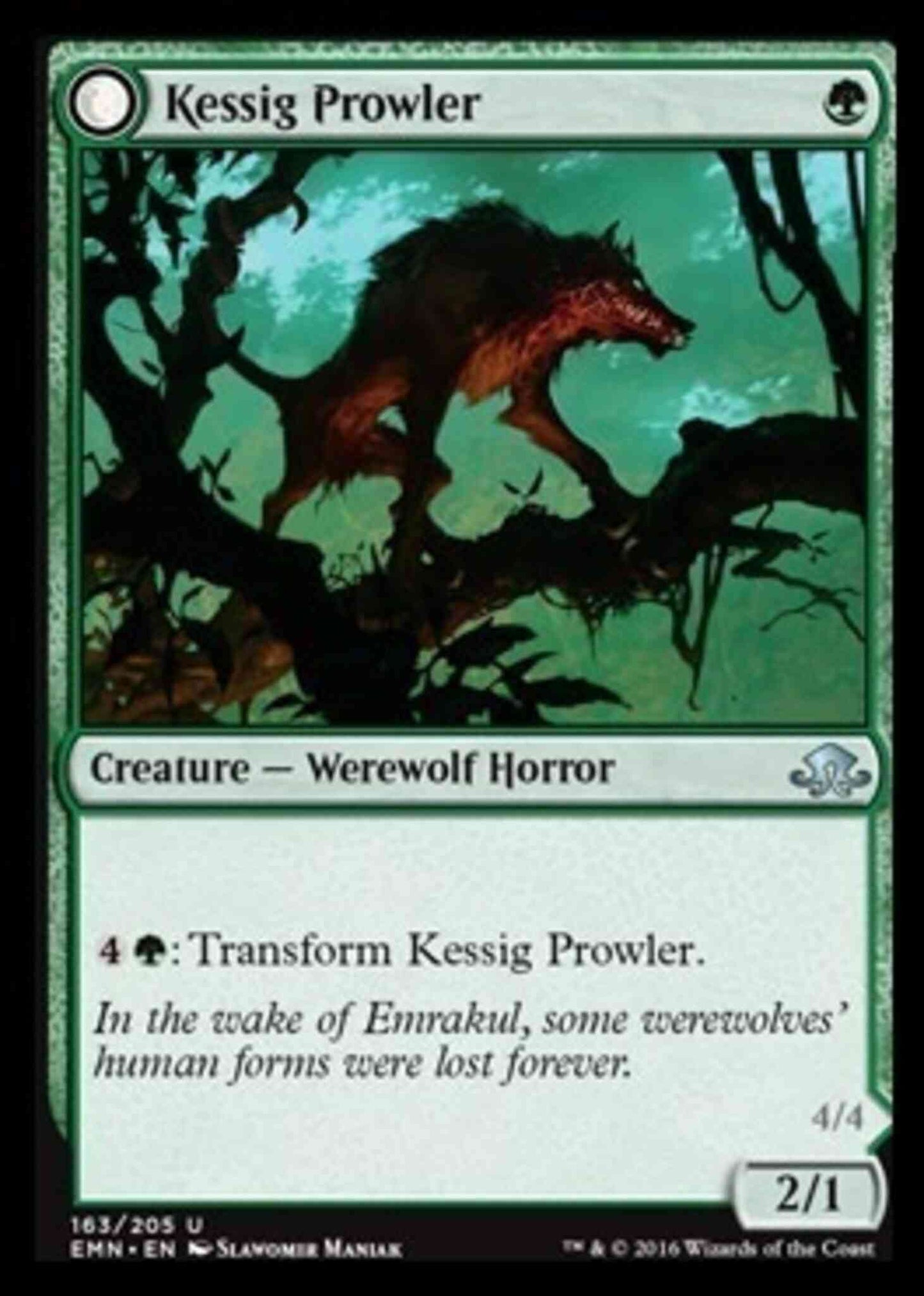 Kessig Prowler // Sinuous Predator [163] [Eldritch Moon] [Non-Foil]