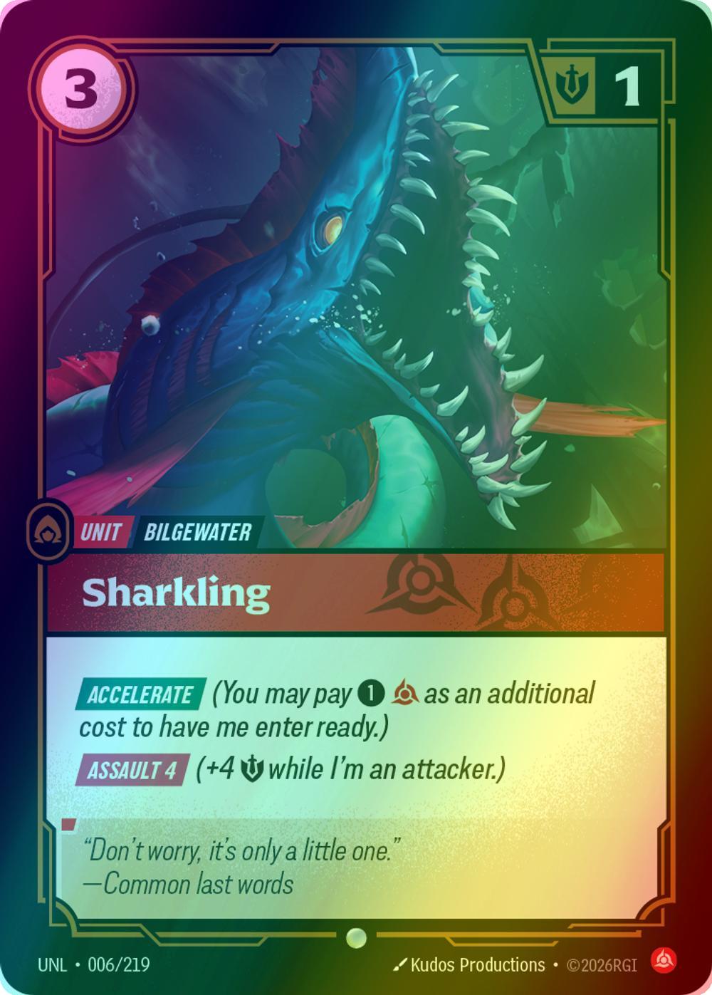 Sharkling - 006/219 [Unleashed] [Foil]
