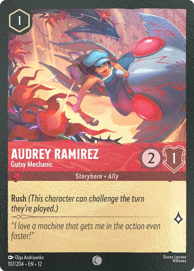 Audrey Ramirez - Gutsy Mechanic - 107/204 [Wilds Unknown] [Cold Foil]
