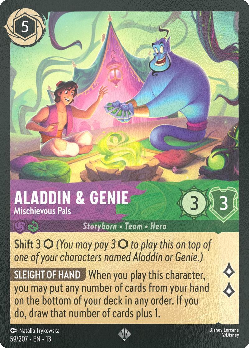 Aladdin & Genie - Mischievous Pals - 59/204 [Attack of the Vine!] [Cold Foil]