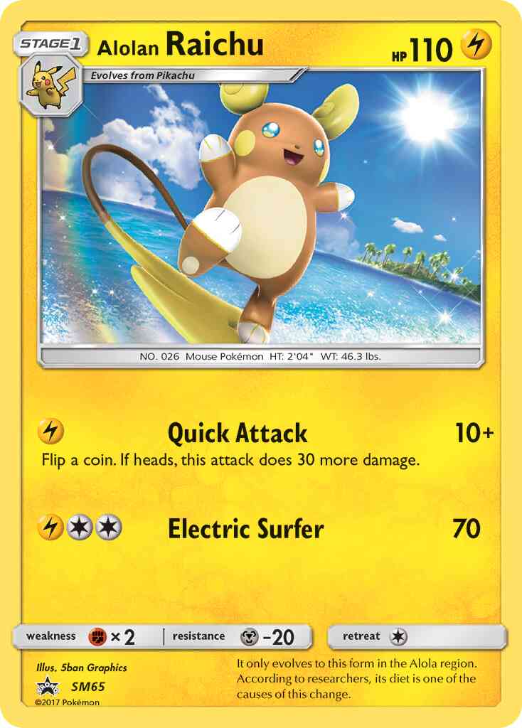 Alolan Raichu - SM65 - Promo [smp-SM65] [Holo]