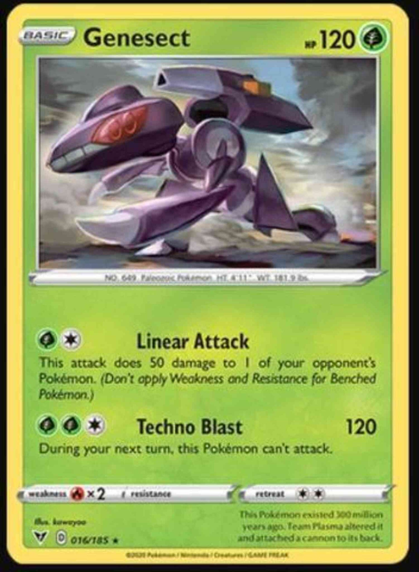 Genesect - 016/185 - Rare Holo [swsh4-016] [Reverse Holo]