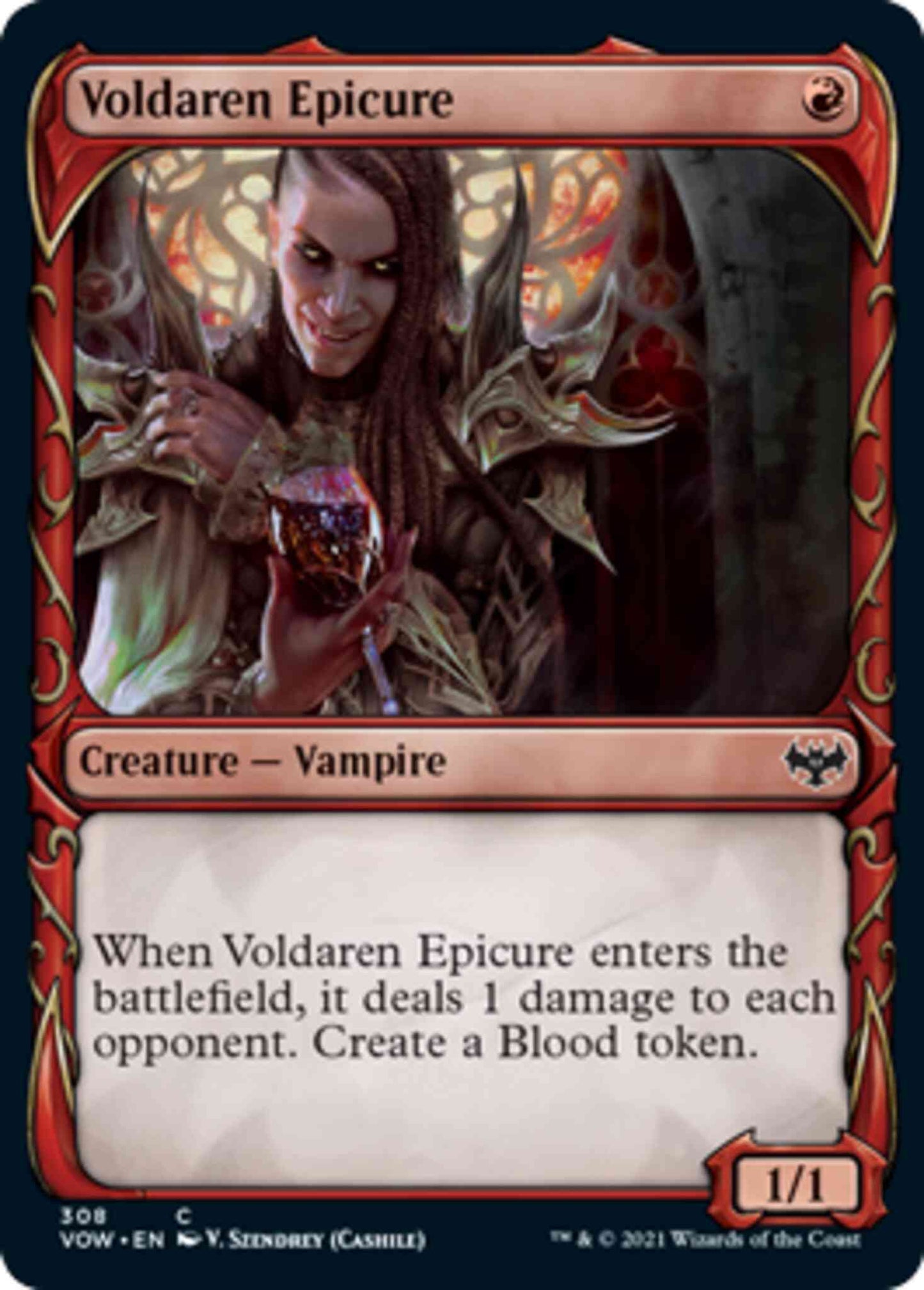 Voldaren Epicure [308] [Fang Frame Showcase] [Innistrad: Crimson Vow] [Non-Foil]