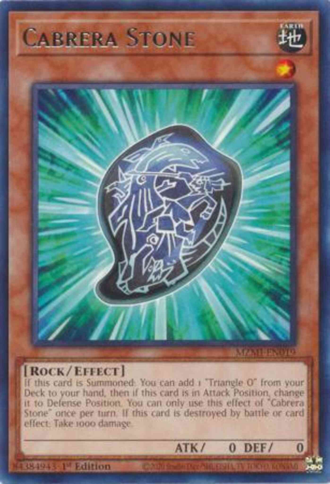 Cabrera Stone - MZMI-EN019 - Rare - 1st Edition