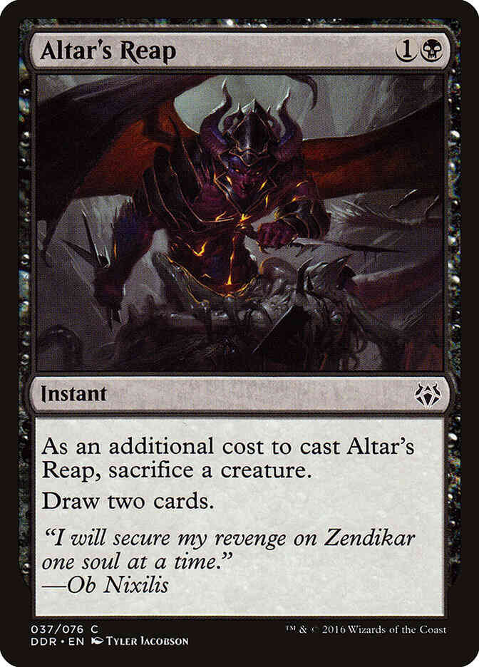 Altar's Reap [37] [Duel Decks Nissa vs Ob Nixilis] [Non-Foil]