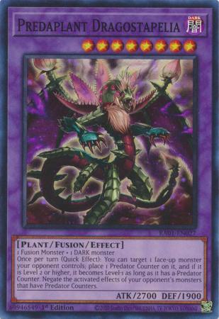 Predaplant Dragostapelia - RA01-EN027 - Super Rare - 1st Edition