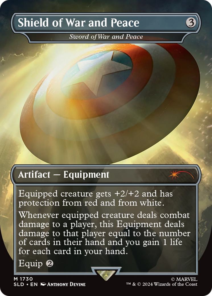 Shield of War and Peace - Sword of War and Peace [1730] [Borderless] [Marvel's Captain America] [Secret Lair Drop] [Non-Foil]