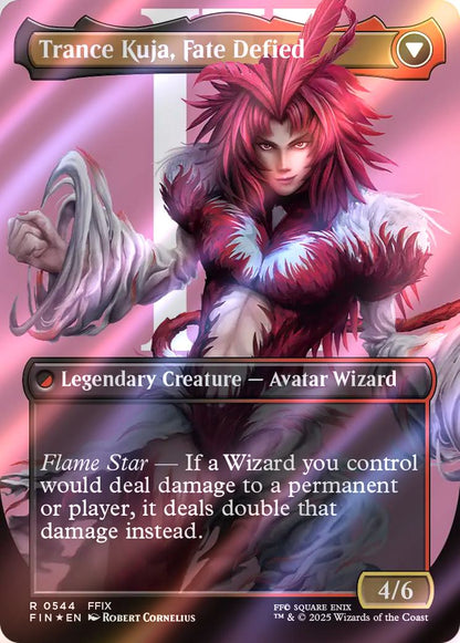 Kuja, Genome Sorcerer // Trance Kuja, Fate Defied [544] [Borderless] [Character] [FINAL FANTASY] [Surge Foil]