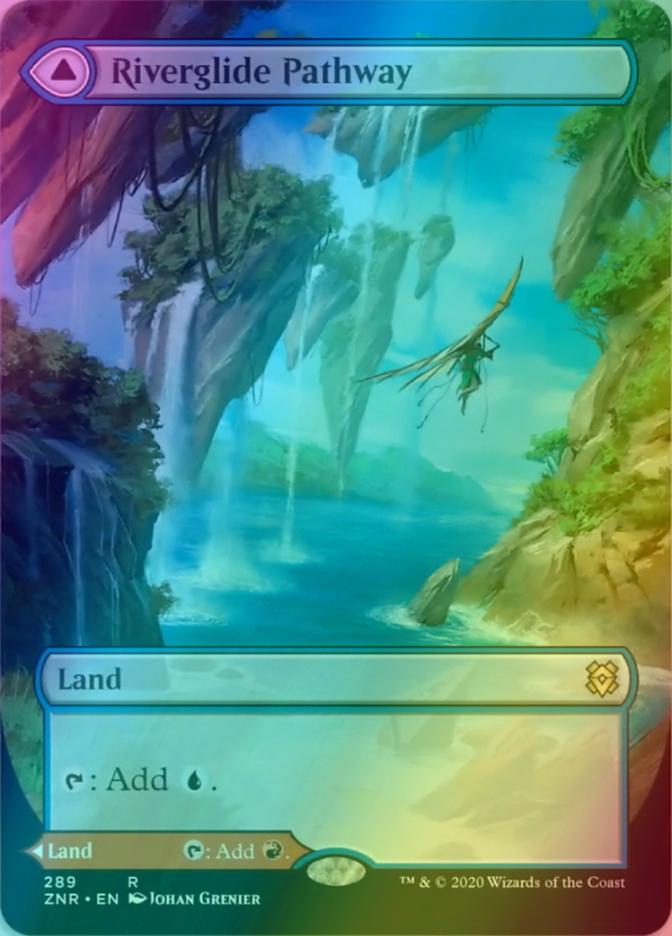 Riverglide Pathway // Lavaglide Pathway [289] [Borderless] [Zendikar Rising] [Foil]
