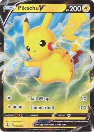 Pikachu V - 086/264 - Rare Ultra [SWSH8-086] [Ultra]