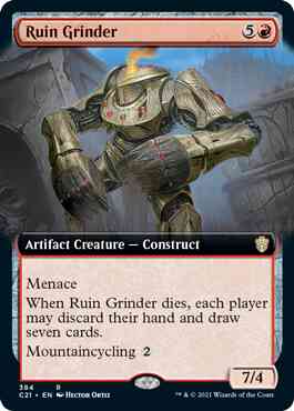 Ruin Grinder [384] [Extended Art] [Commander 2021] [Non-Foil]