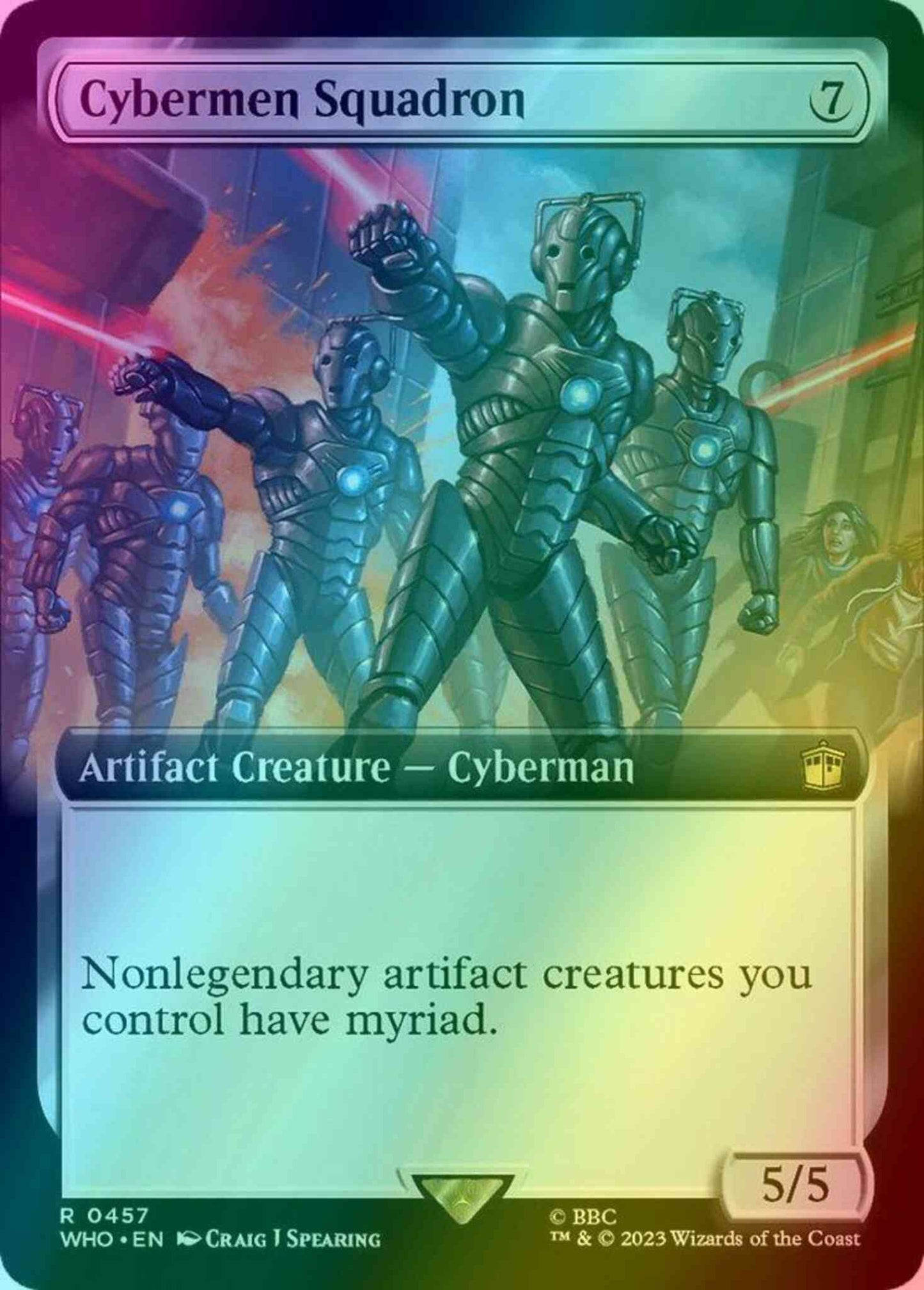 Cybermen Squadron [457] [Extended Art] [Universes Beyond: Doctor Who] [Foil]