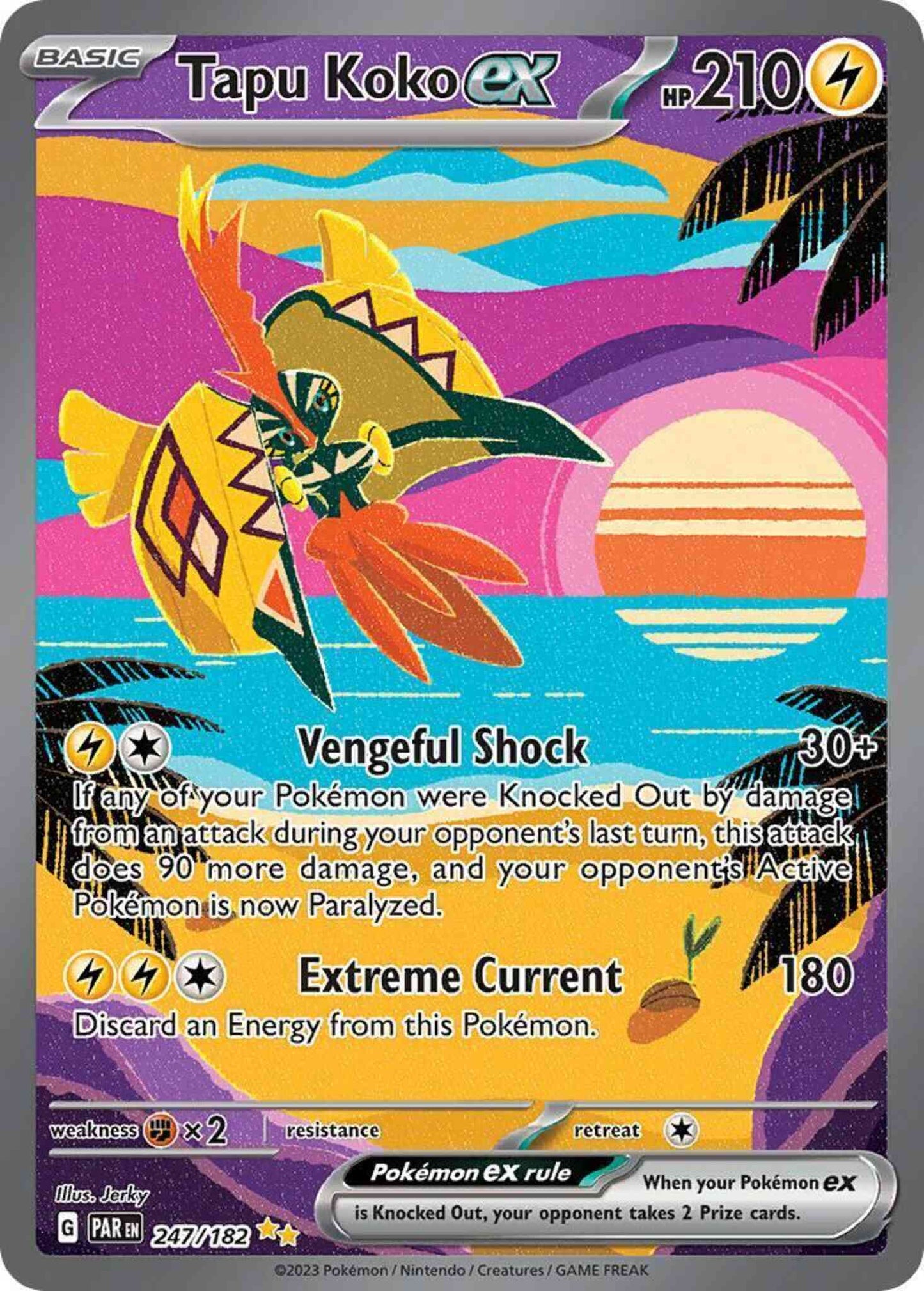 Tapu Koko ex - 247/182 - Special Illustration Rare [sv04-247] [Ultra]